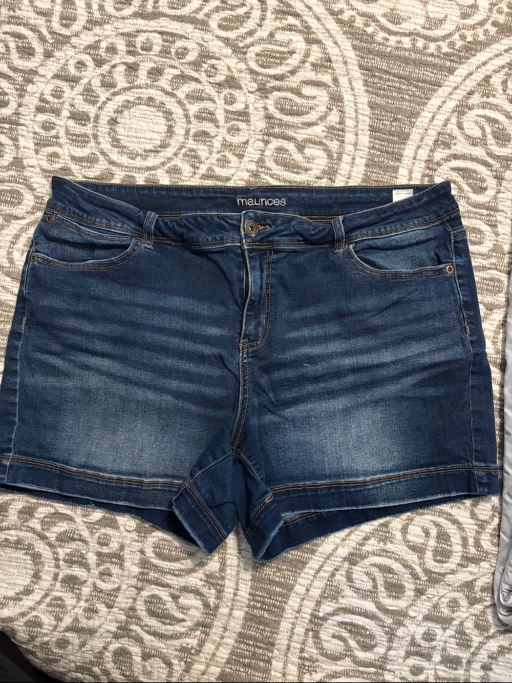 Maurices Indigo Wash Denim Shorts